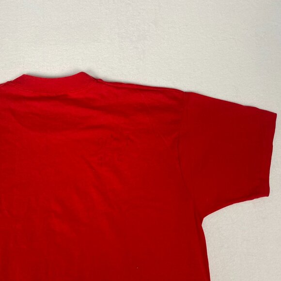 Vintage 90s Made in USA Single Stitch 1994 Youth Olymporama Volleyball Red Tee - Picture 8 of 10